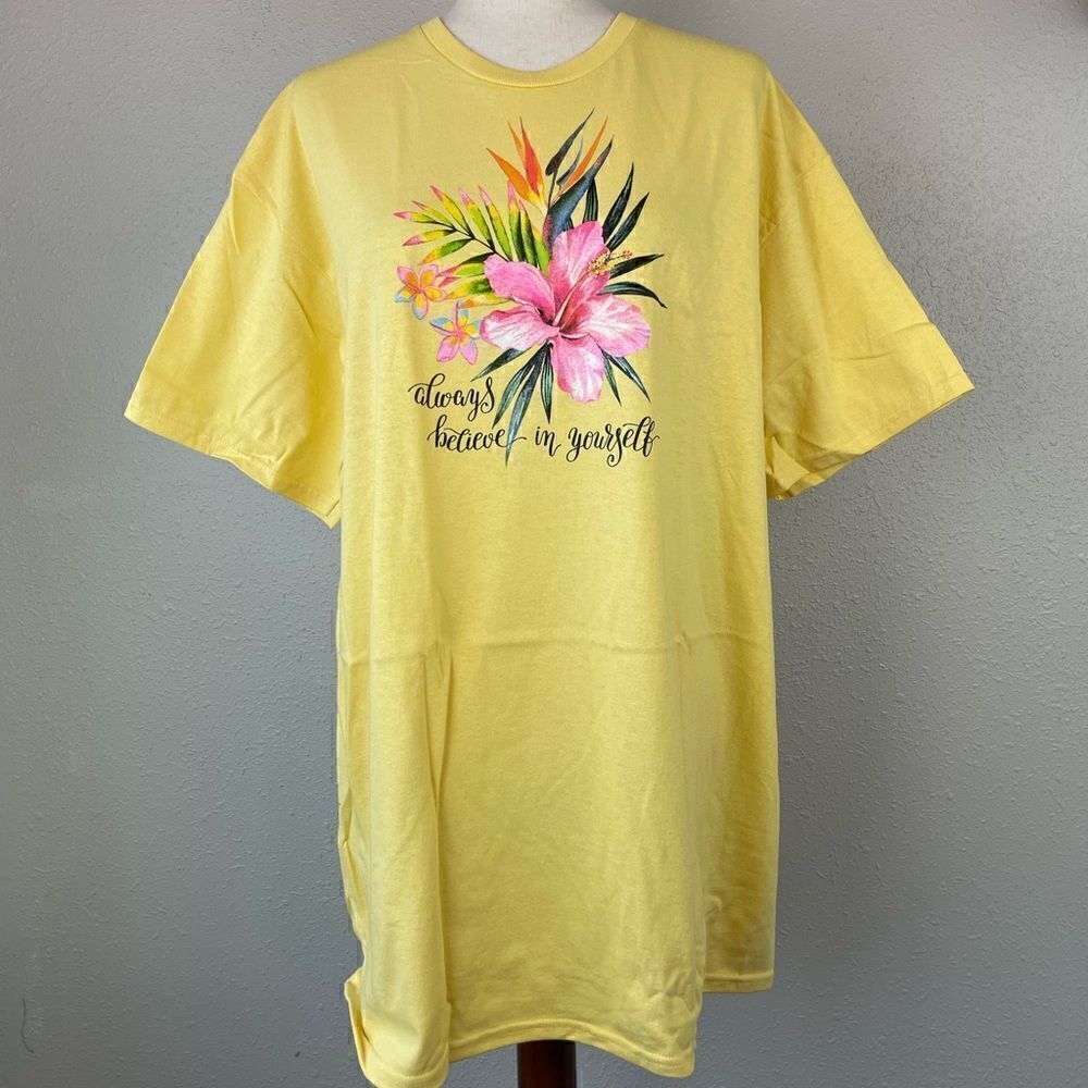 NWOT Always Believe In Yourself Short Sleeve T-Shirt Size XL